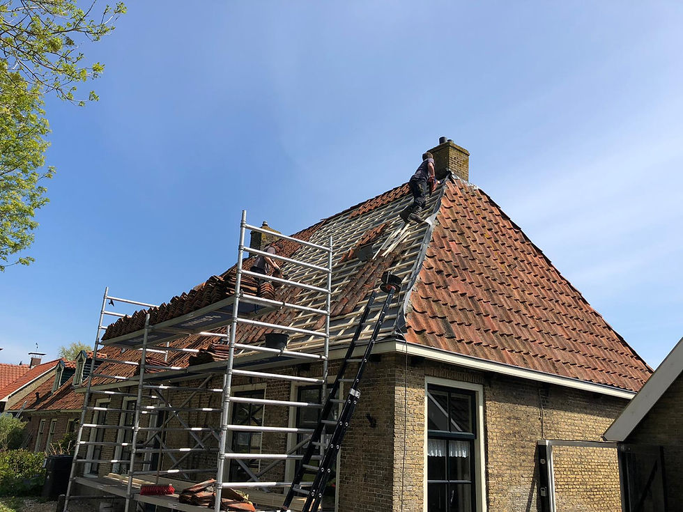 Restauratie van het dak van ons vakantiehuis in Friesland