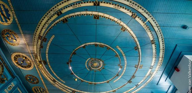Plafond van het Eise Eisinga planetarium