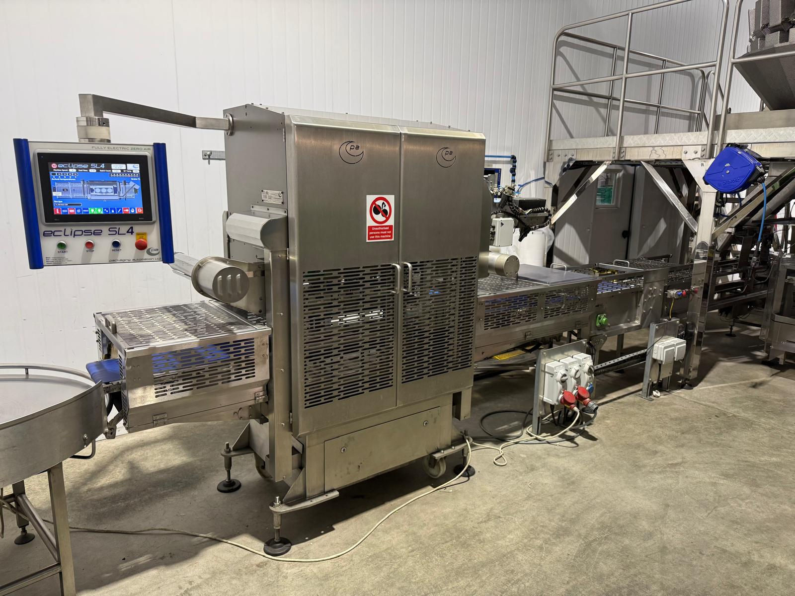 PA Eclipse SL4 Inline Heat-Sealing Machine with C1 Automated Conveyor System