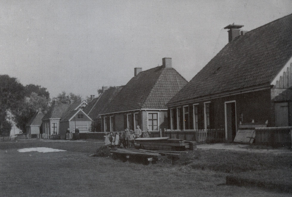 Oude foto van ons vakantiehuis in Friesland