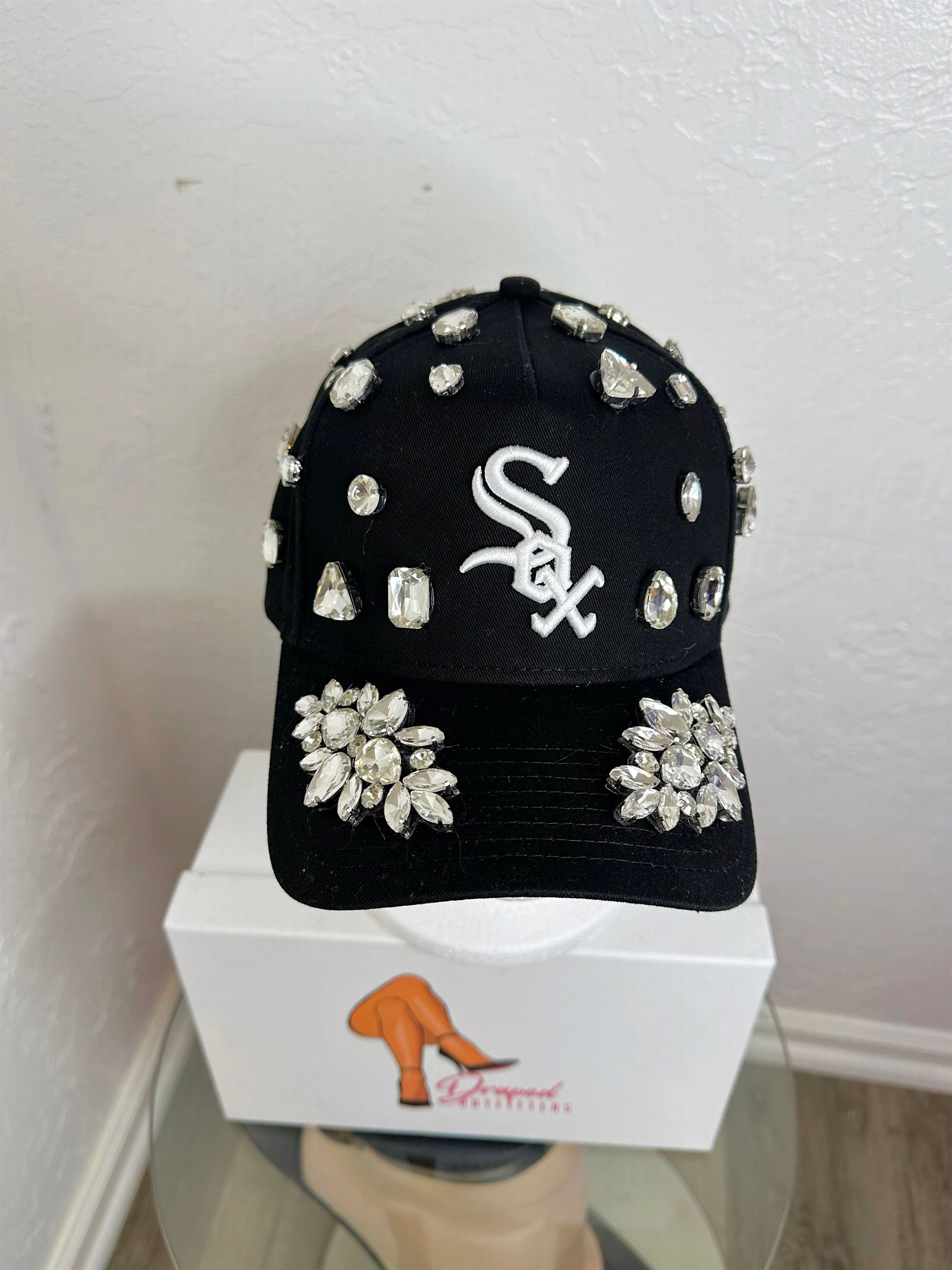 Custom Hat - Black Jeweled