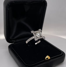 1.51ct Round Brilliant Cut Diamond Halo Ring