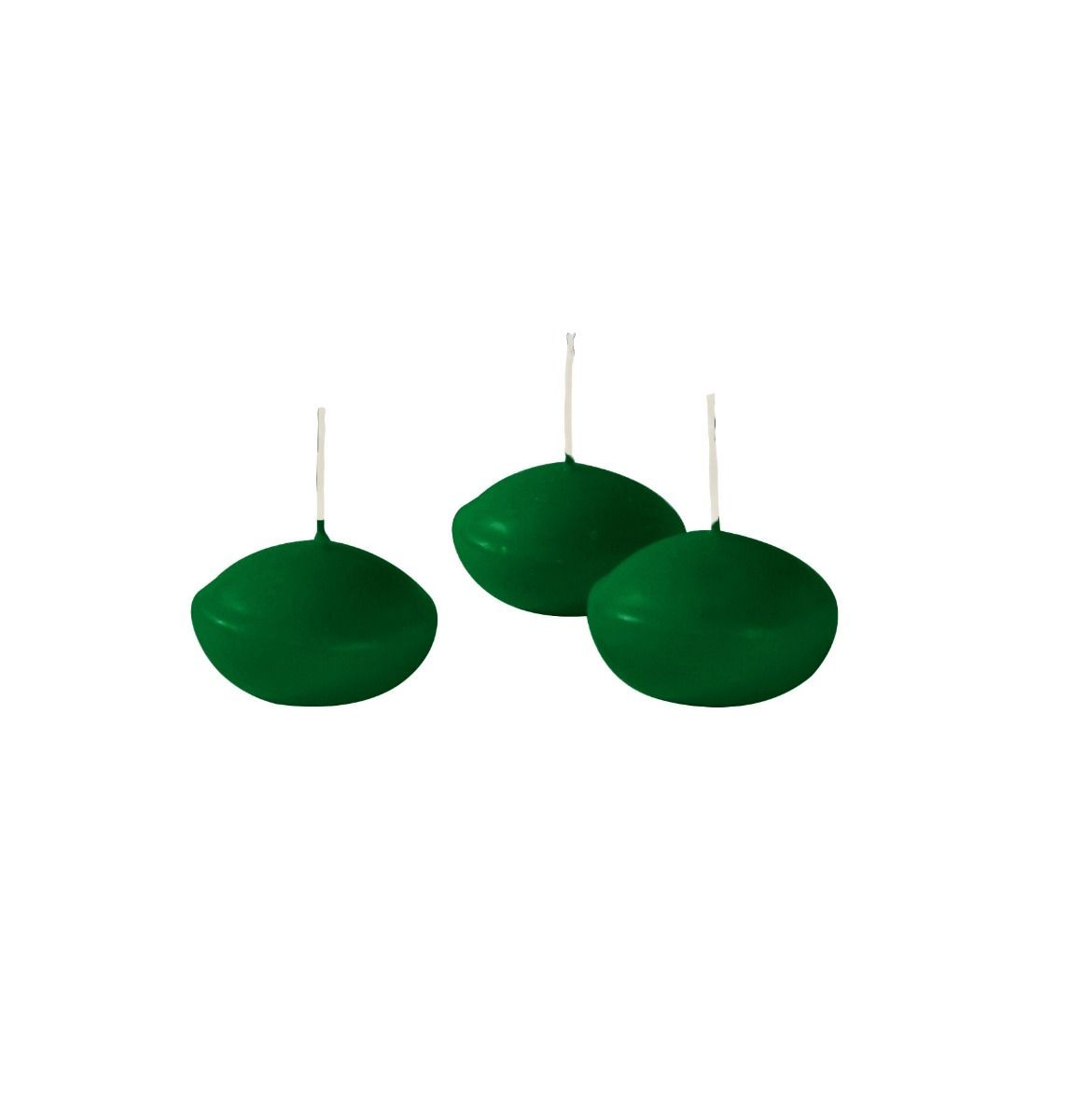 Dark Green - Floating Candles x 10