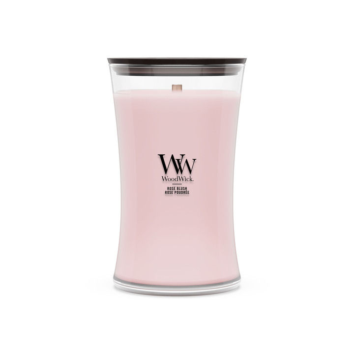 Rose Blush - Large Hourglass Candle with Pluswick