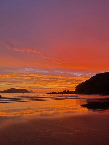 Belo Por do Sol em Barra do Sahy