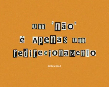 Ressignificando o "não"