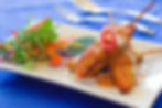 Chicken satay skewers