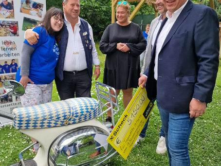 Wie kommt eine Vespa in unseren Garten