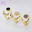 Thumbnail: Agate 14K Gold Official Gena Crescent Moon Ring