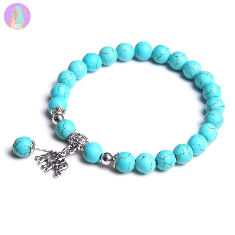 Elephant Pendant Charm Bracelet