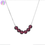 Thumbnail: Garnet Beads Gemstone 925 Sterling Silver Pendant Necklace