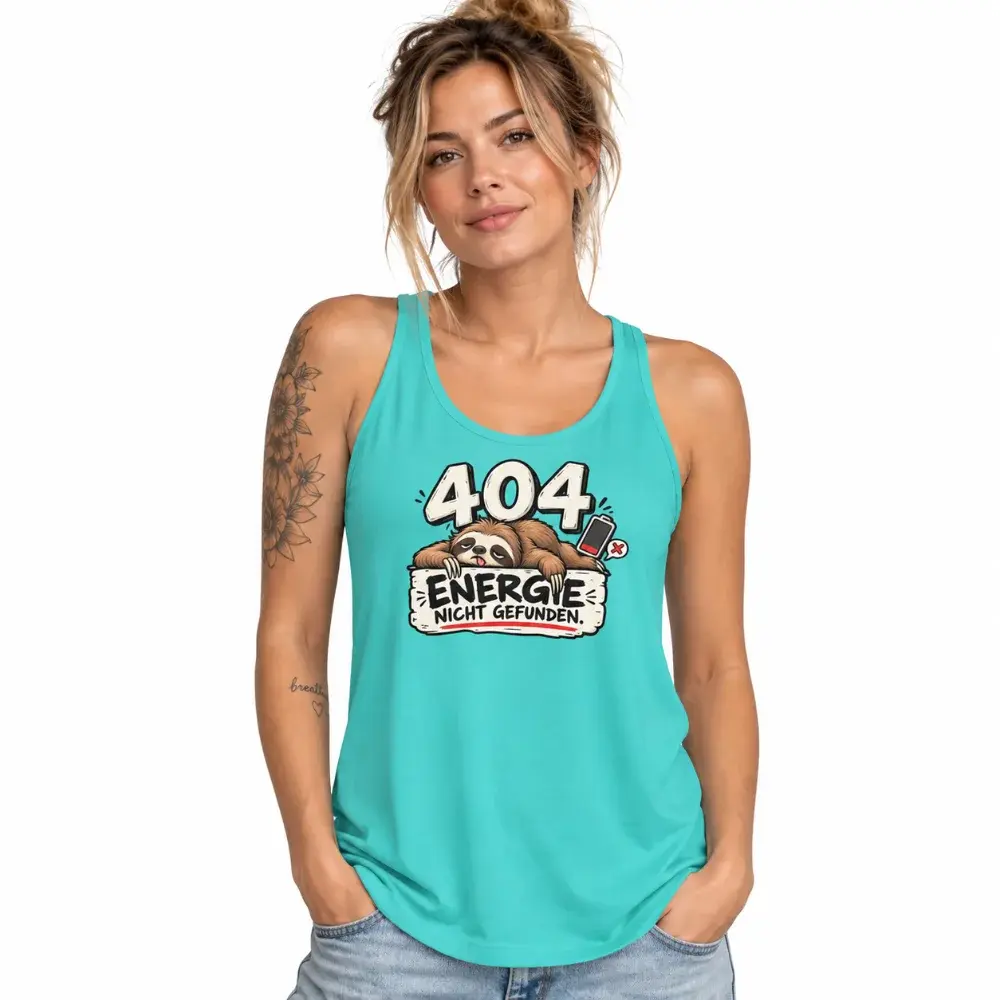 404 Energie nicht gefunden – ME/CFS Racerback Tanktop