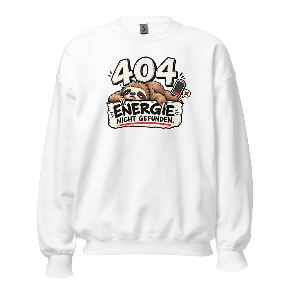 Unisex ME/CFS Pullover - Energie nicht gefunden