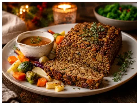 vegetarischer Nussbraten