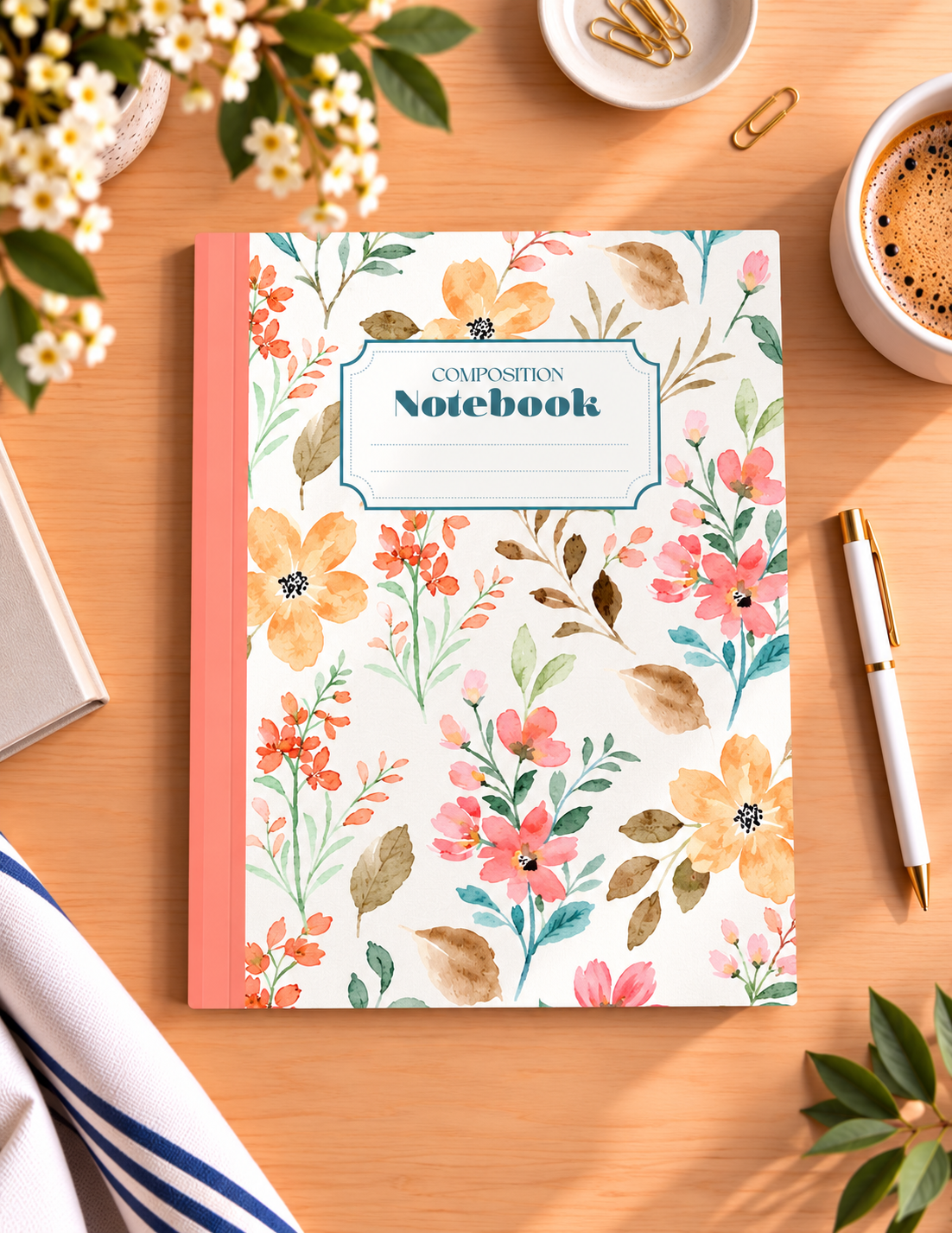 Notebook Fleurs D'Automne | Autumn Flowers