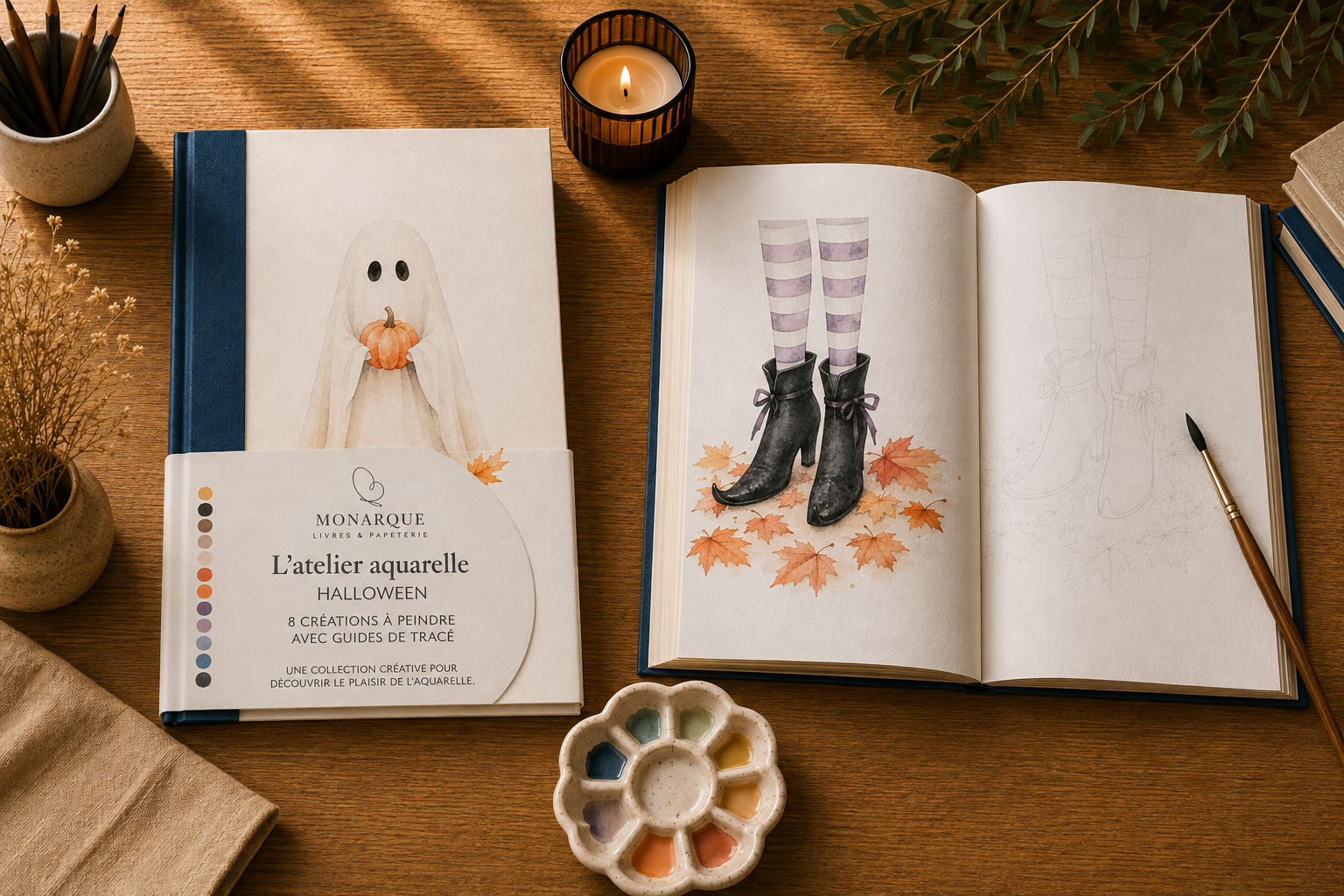 L'atelier Aquarelle Halloween 1 | Halloween Watercolor Workshop