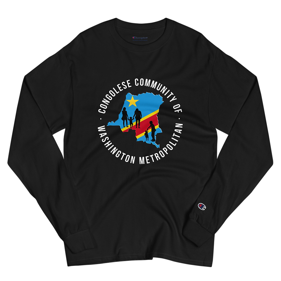 Thumbnail: Men's Black CCWM Champion Long Sleeve (Centered)