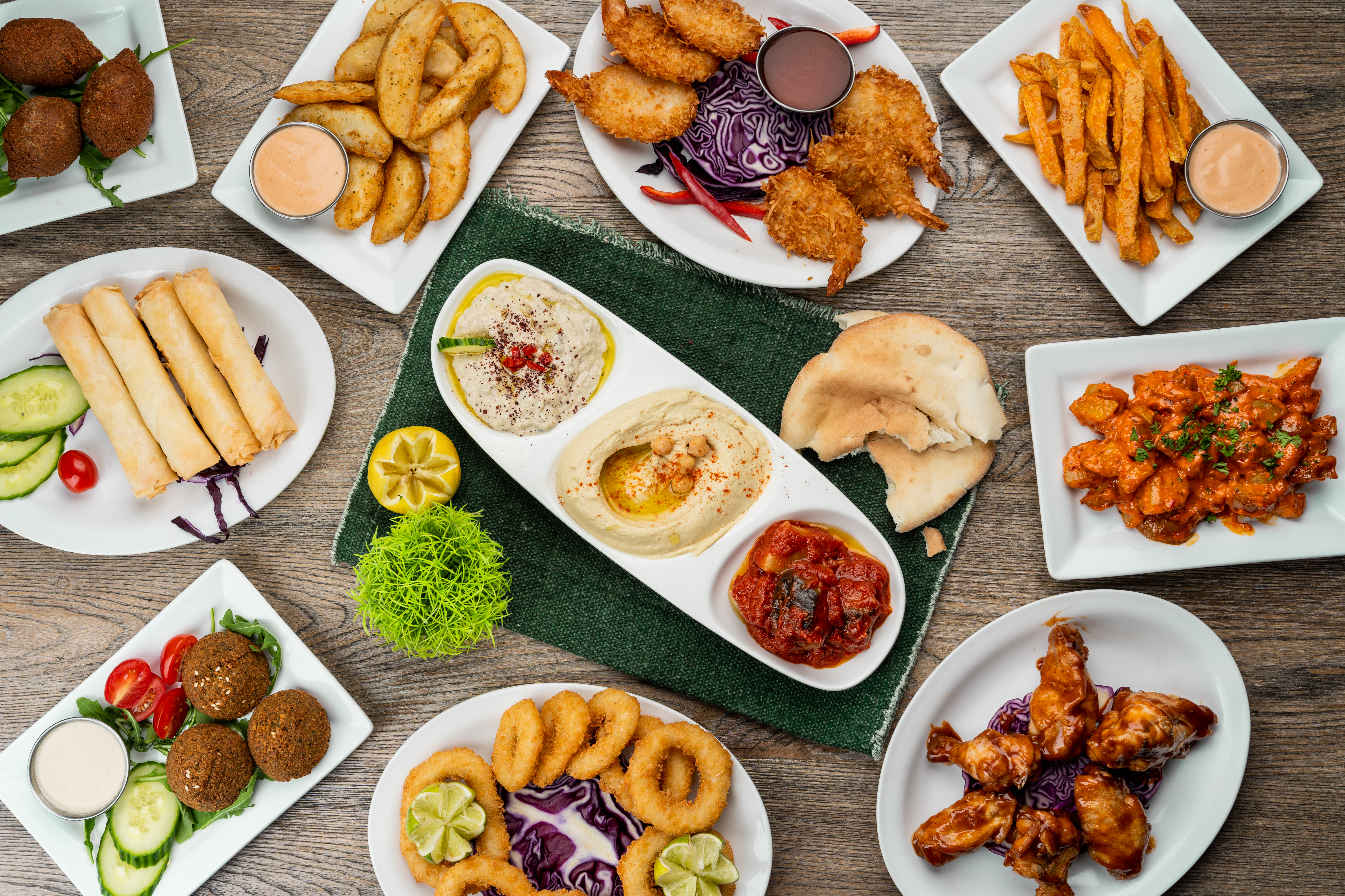 Arranged Food and Objects