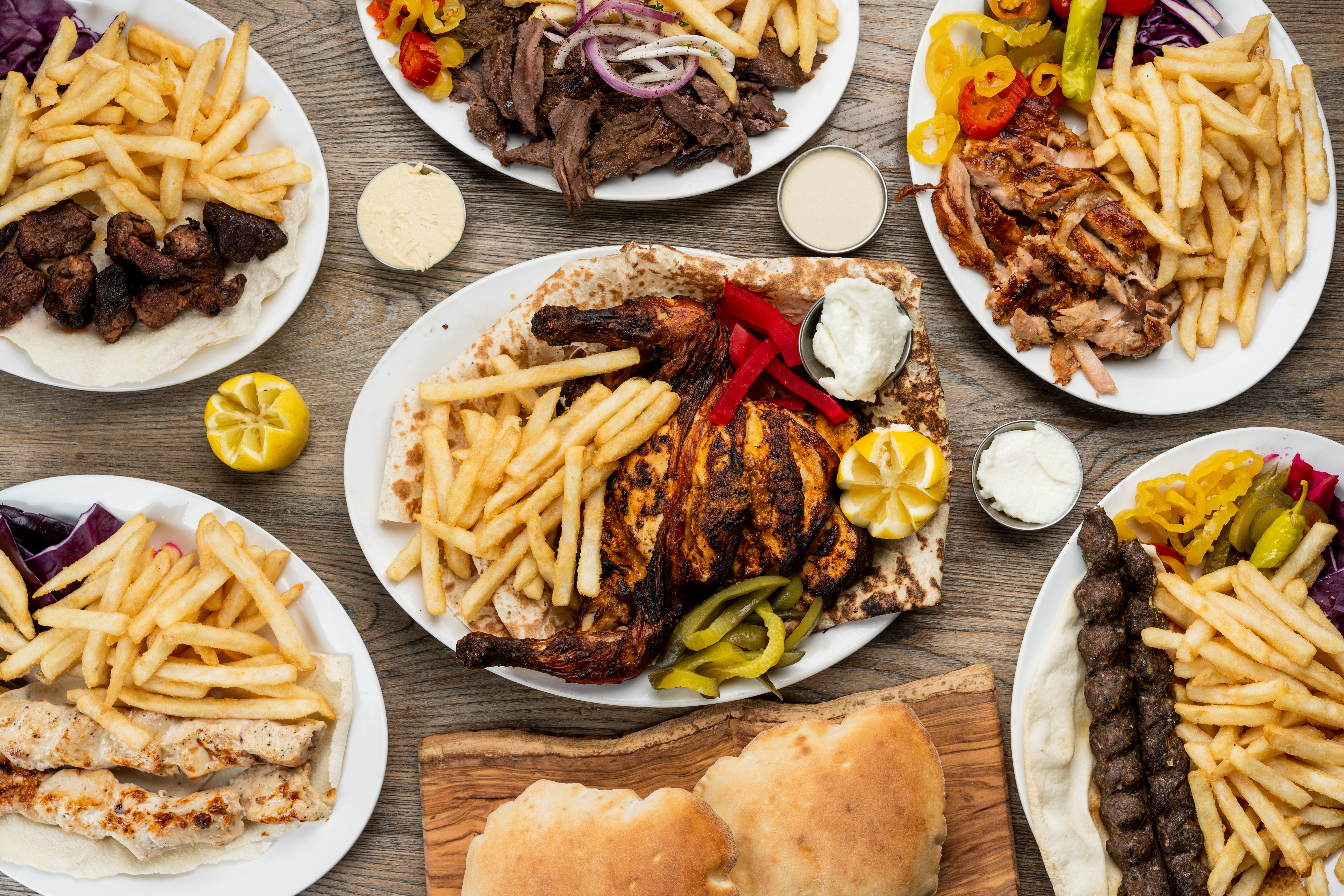 Arranged Food and Objects