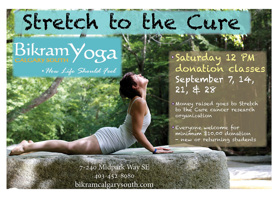 Special Event Bikram Calgary South. 