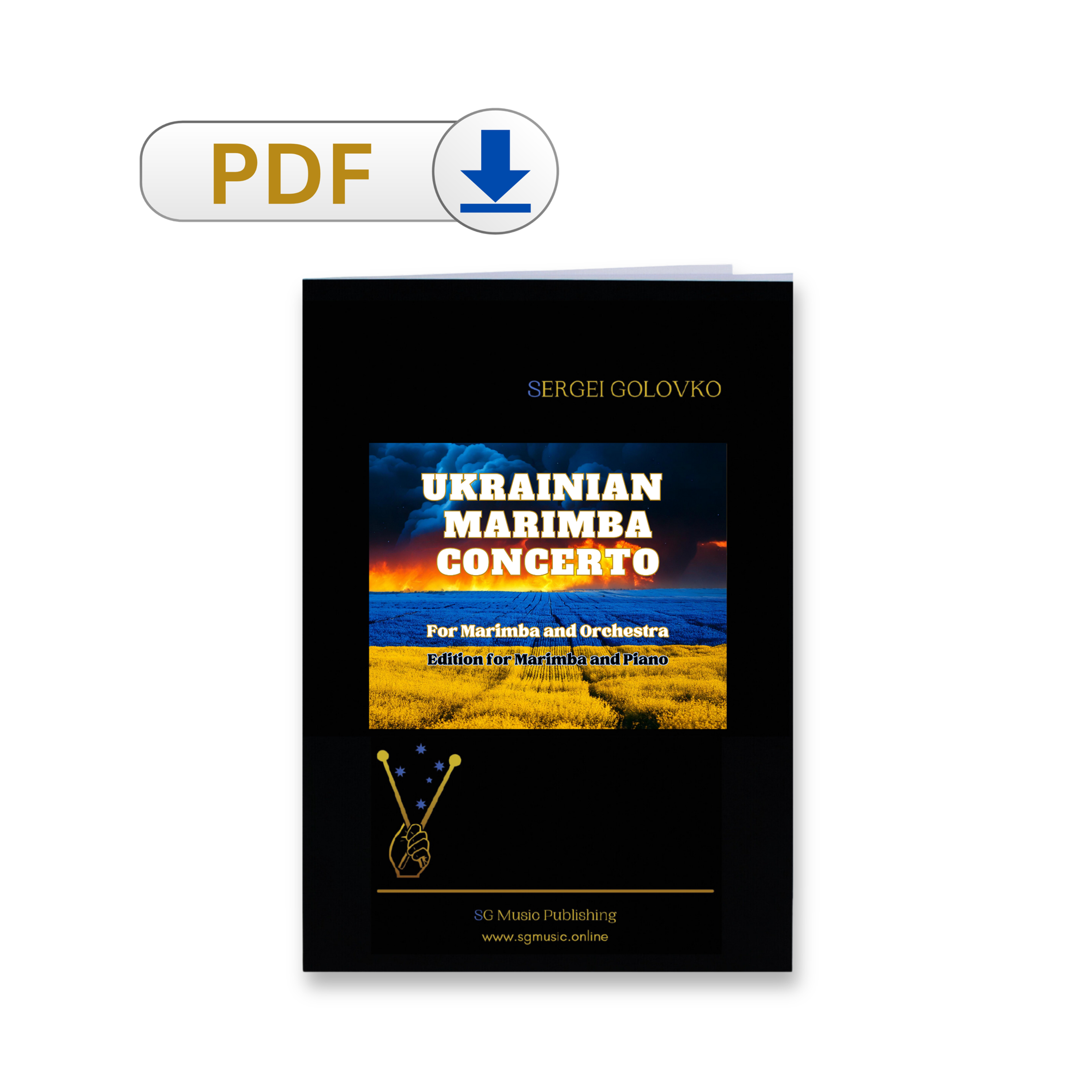 PDF UKRAINIAN MARIMBA CONCERTO by Sergei Golovko, Edition for Marimba and Piano