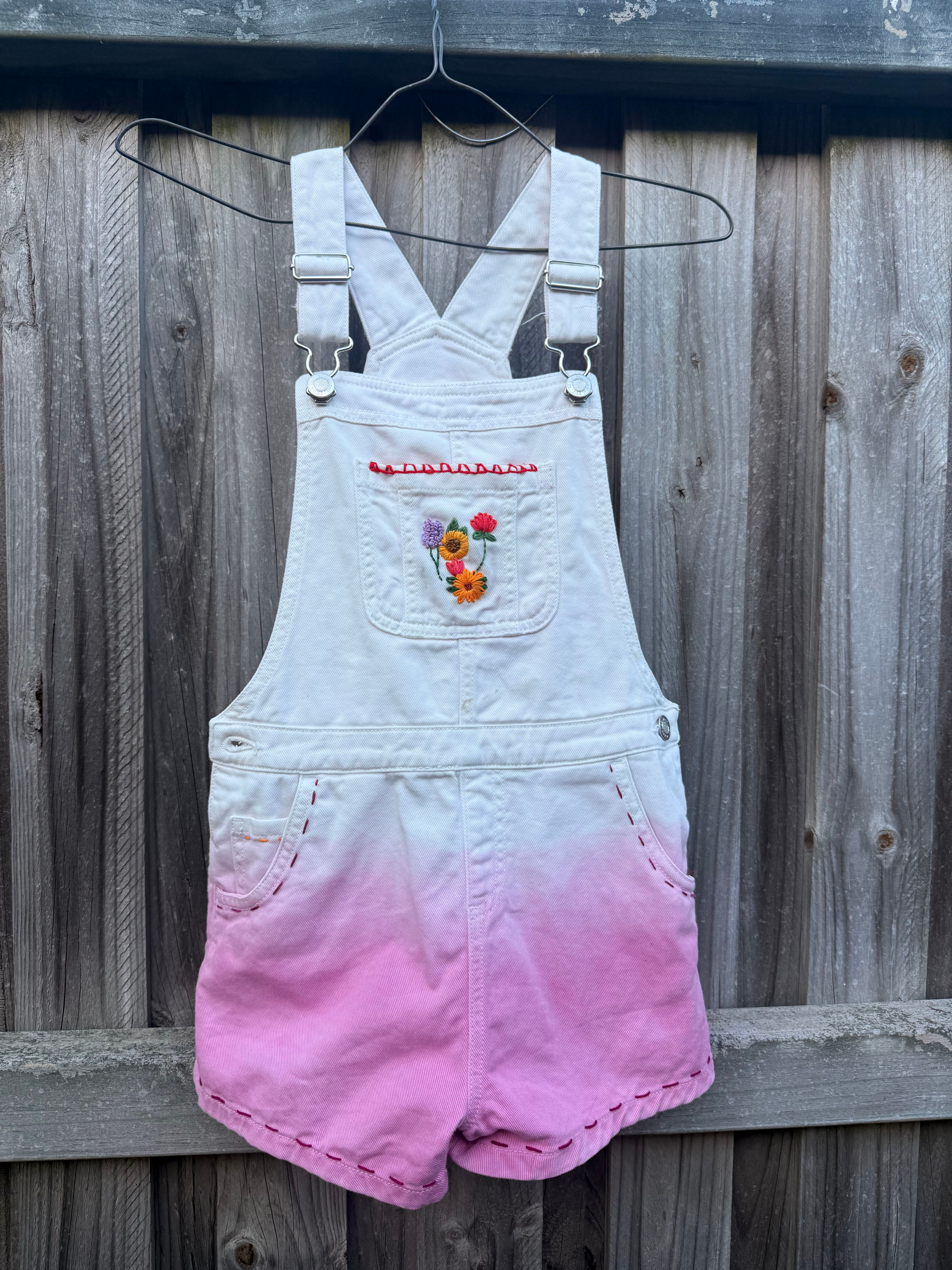 Dip dye Size 8-9 Overalls
