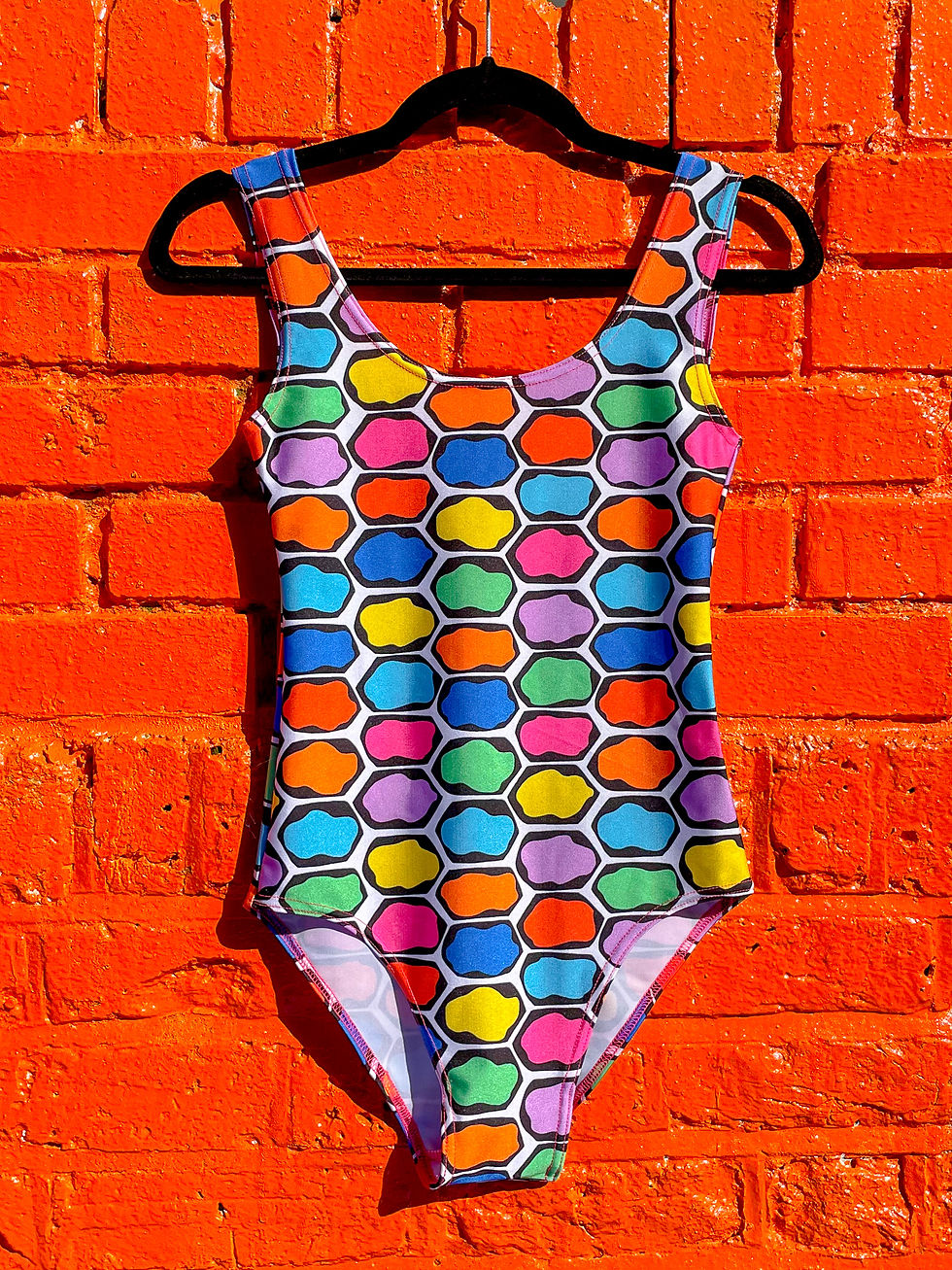 Thumbnail: Rainbow Tortoiseshell Scoop Swimsuit