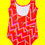 Thumbnail: Zigzag Lobster Scoop Swimsuit
