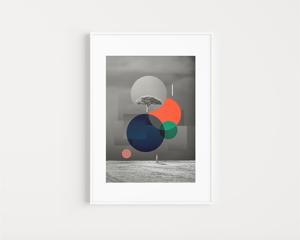 Thumbnail: The tree / Photography and graphic wall art print.
