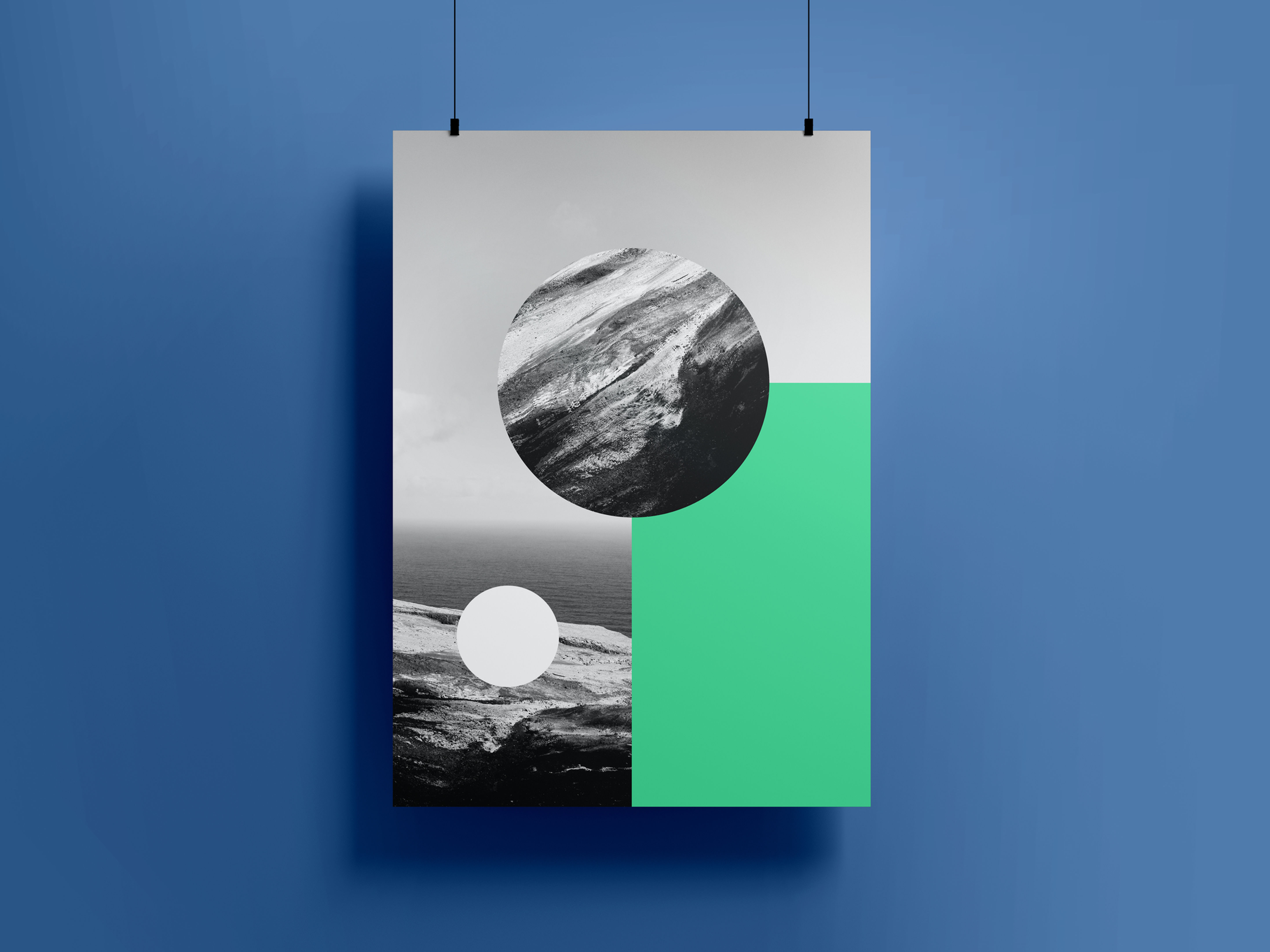 Cliff / Photography and graphic art print