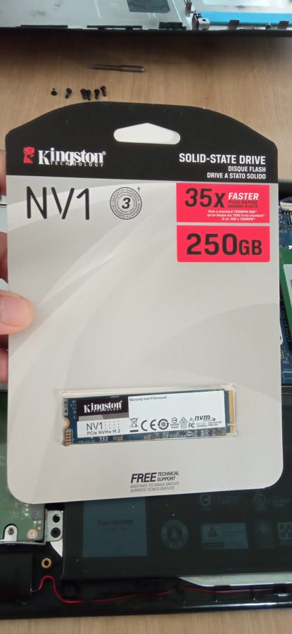 SSD Kingston NV1 para upgrade de armazenamento