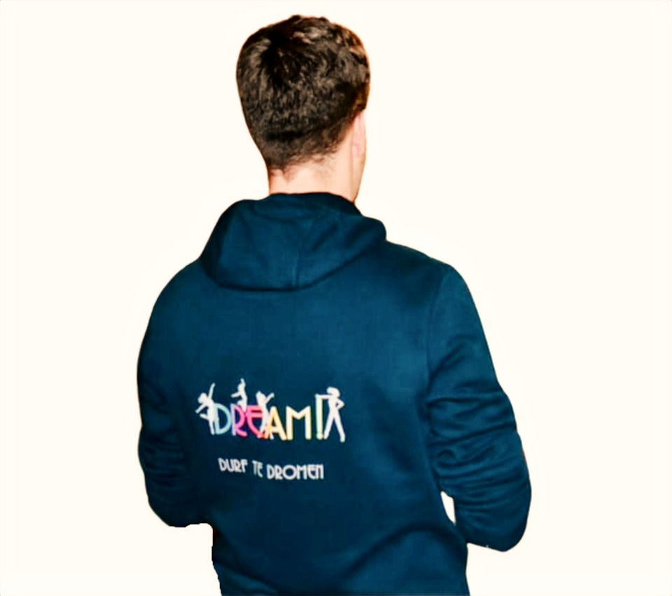 Thumbnail: Hoodie navy MANNEN zonder rits