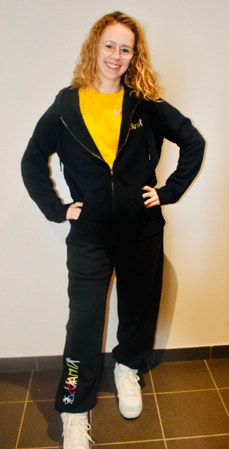 Thumbnail: Hoodie navy DAMES met rits