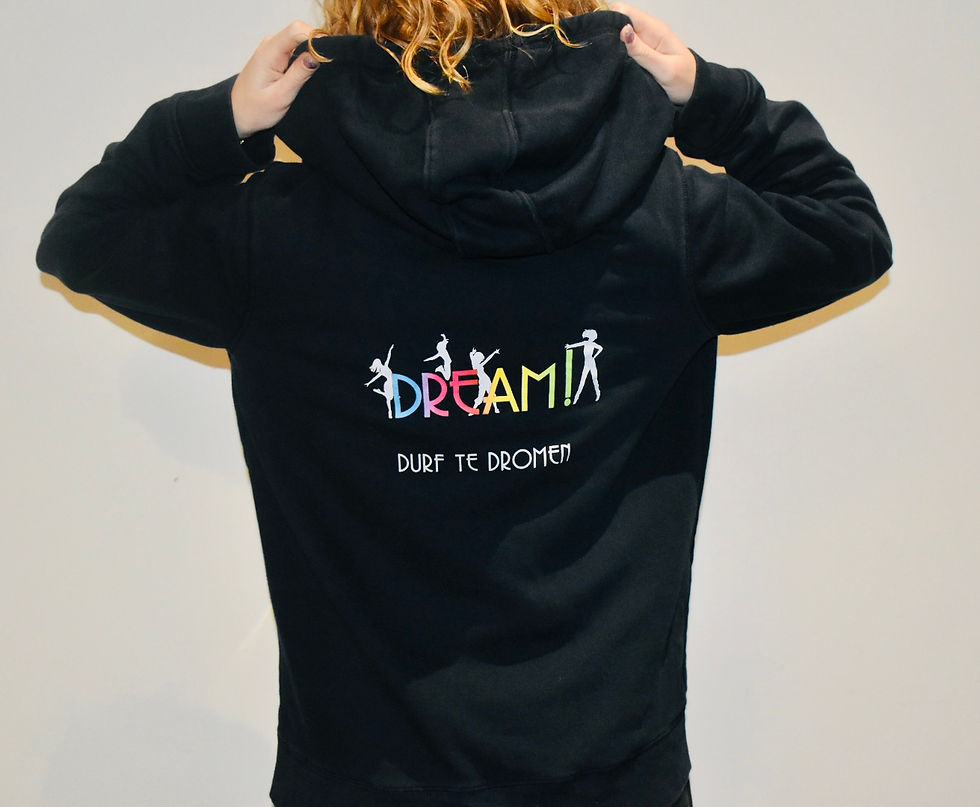 Thumbnail: Hoodie navy DAMES met rits