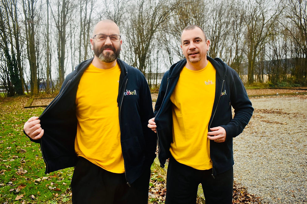 Thumbnail: Hoodie navy MANNEN met rits