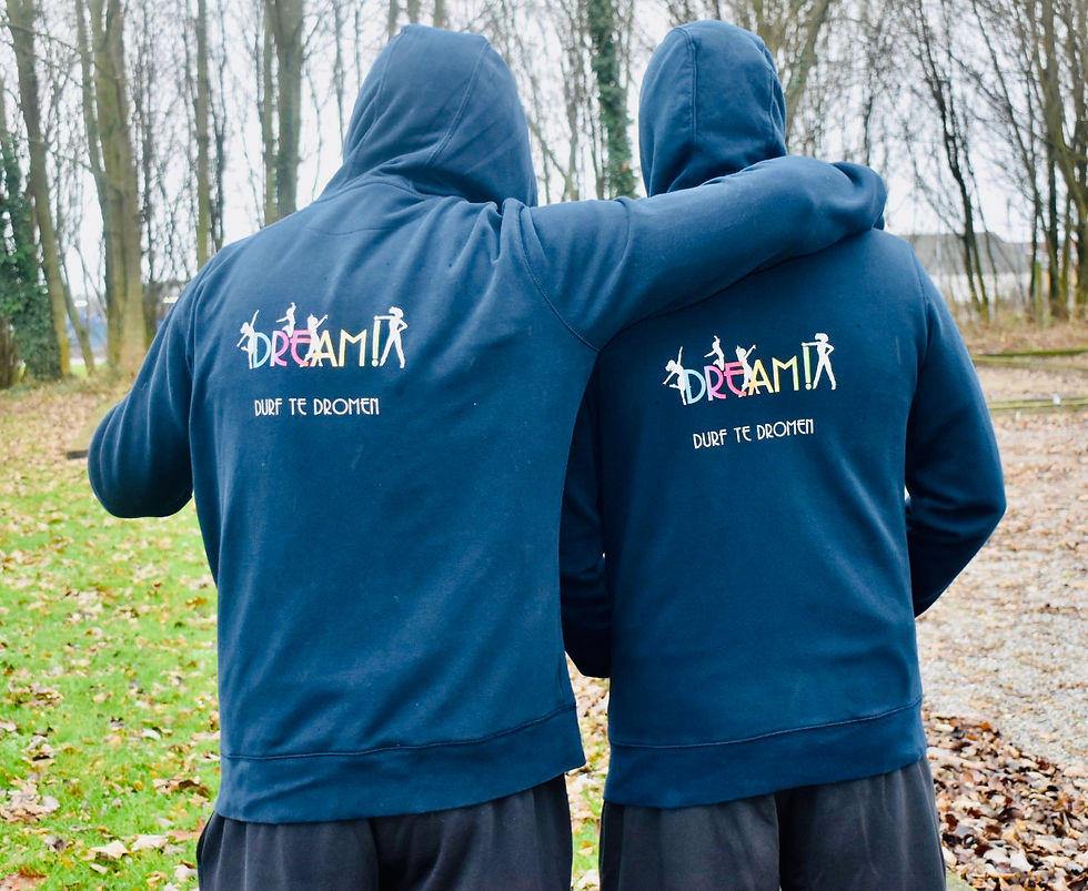 Thumbnail: Hoodie navy MANNEN met rits