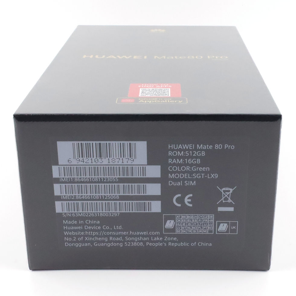 サムネイル： 未開封 HUAWEI Mate 80 Pro 16/512GB Green SGT-LX9 グローバル版【330日保証】