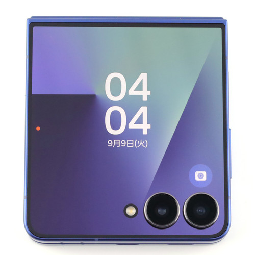 A-ランク Galaxy Z Flip7 12/256GB BlueShadow SM-F766Q 国内Simフリー