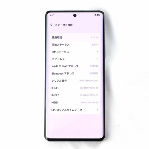 A-ランク vivo X100 Ultra 12/256GB White V2366GA 中国版【90日保証