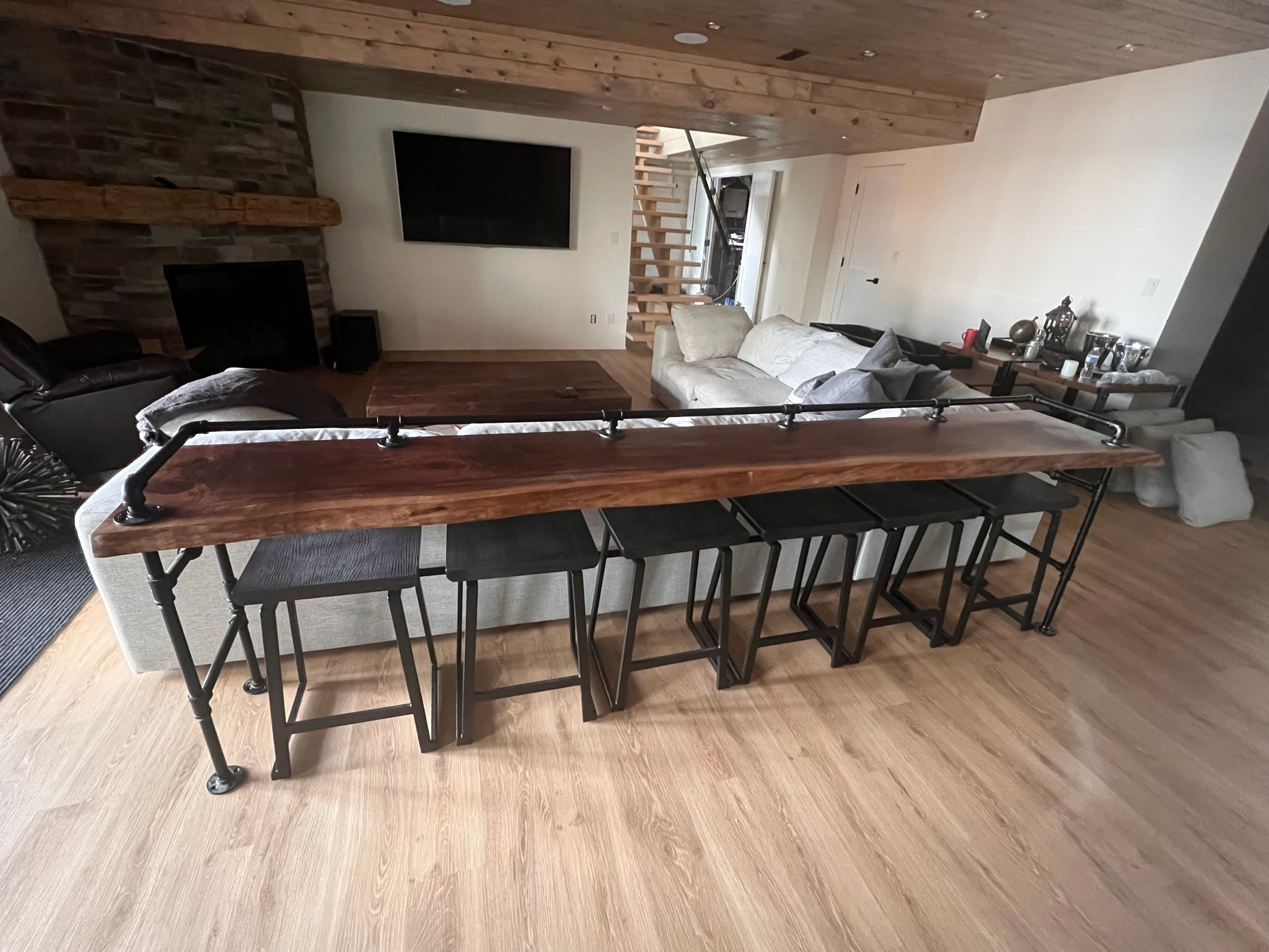 Walnut Console Table