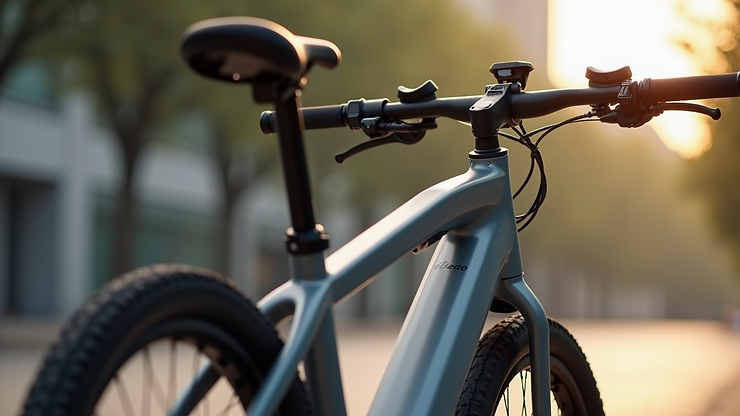Close-up view of a Velotric e-bike showcasing its sleek design and technology
