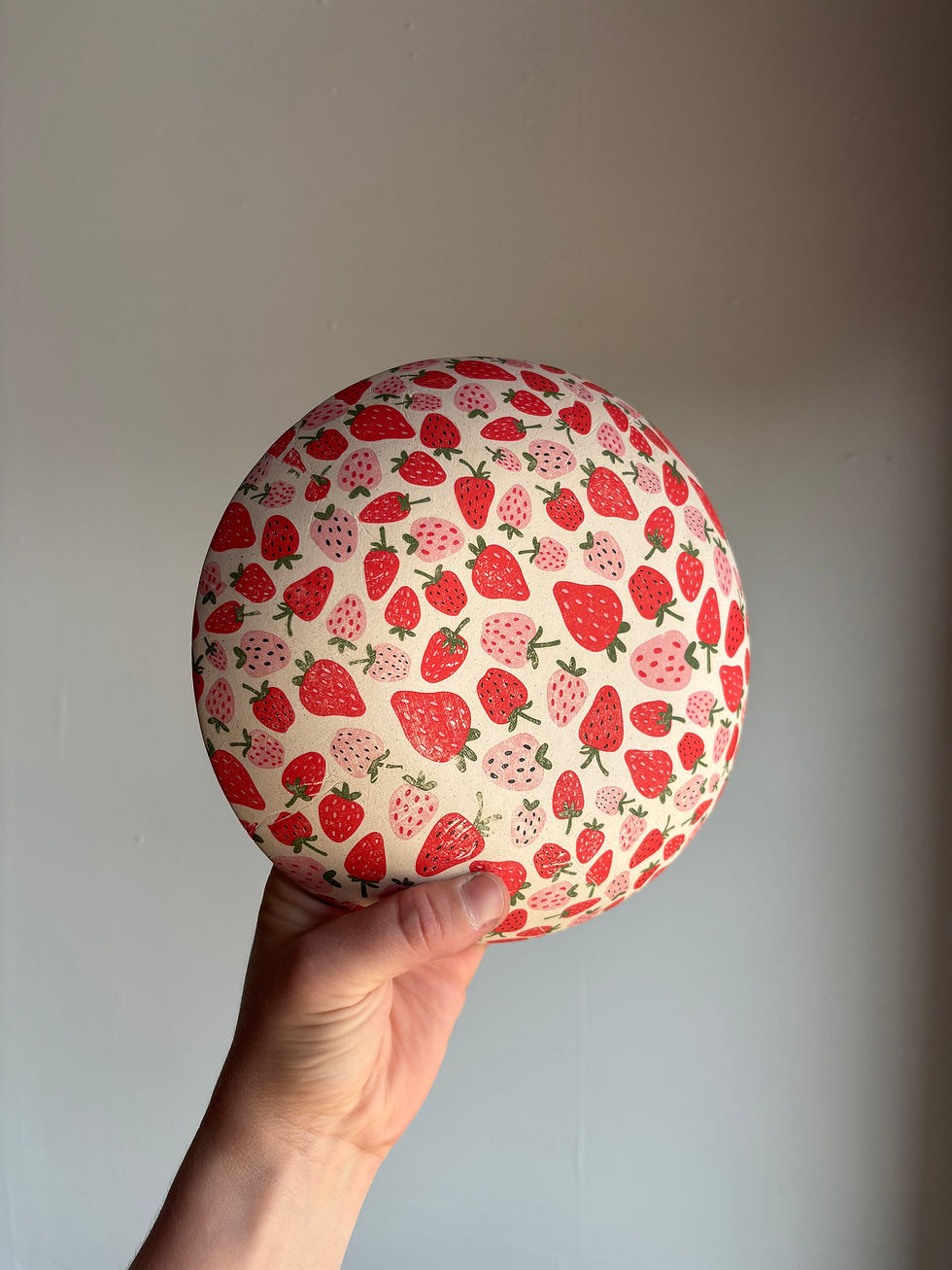 Slab bowl with image transfers