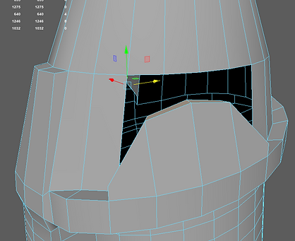 6. Extrude curved bit of metal and weld