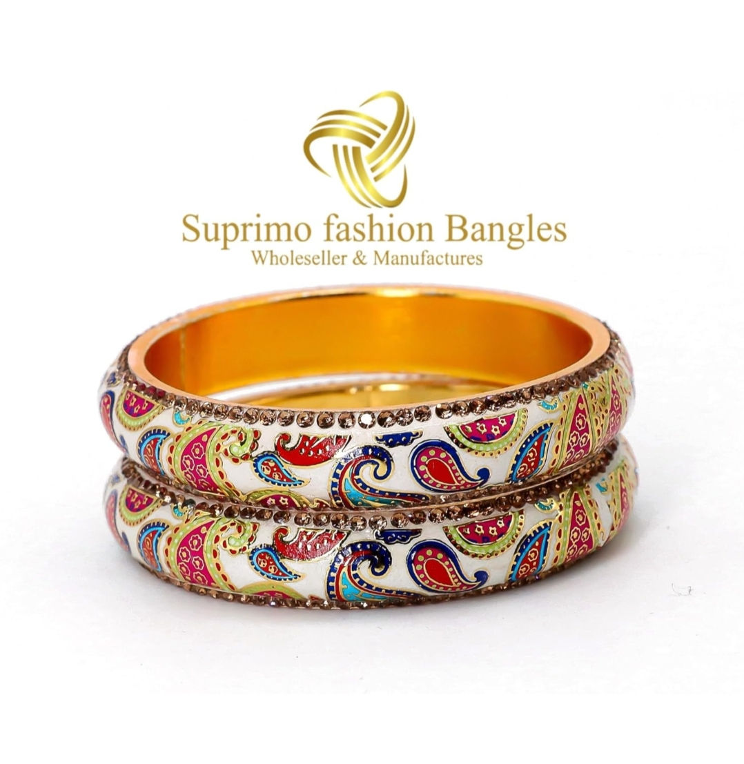 Suprimo Fashion New Print Kada Bangles for Girls