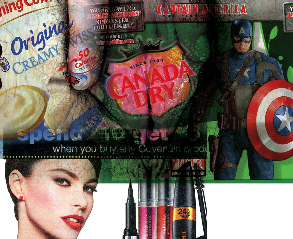 Creamy Swiss, Canada Dry and Captain