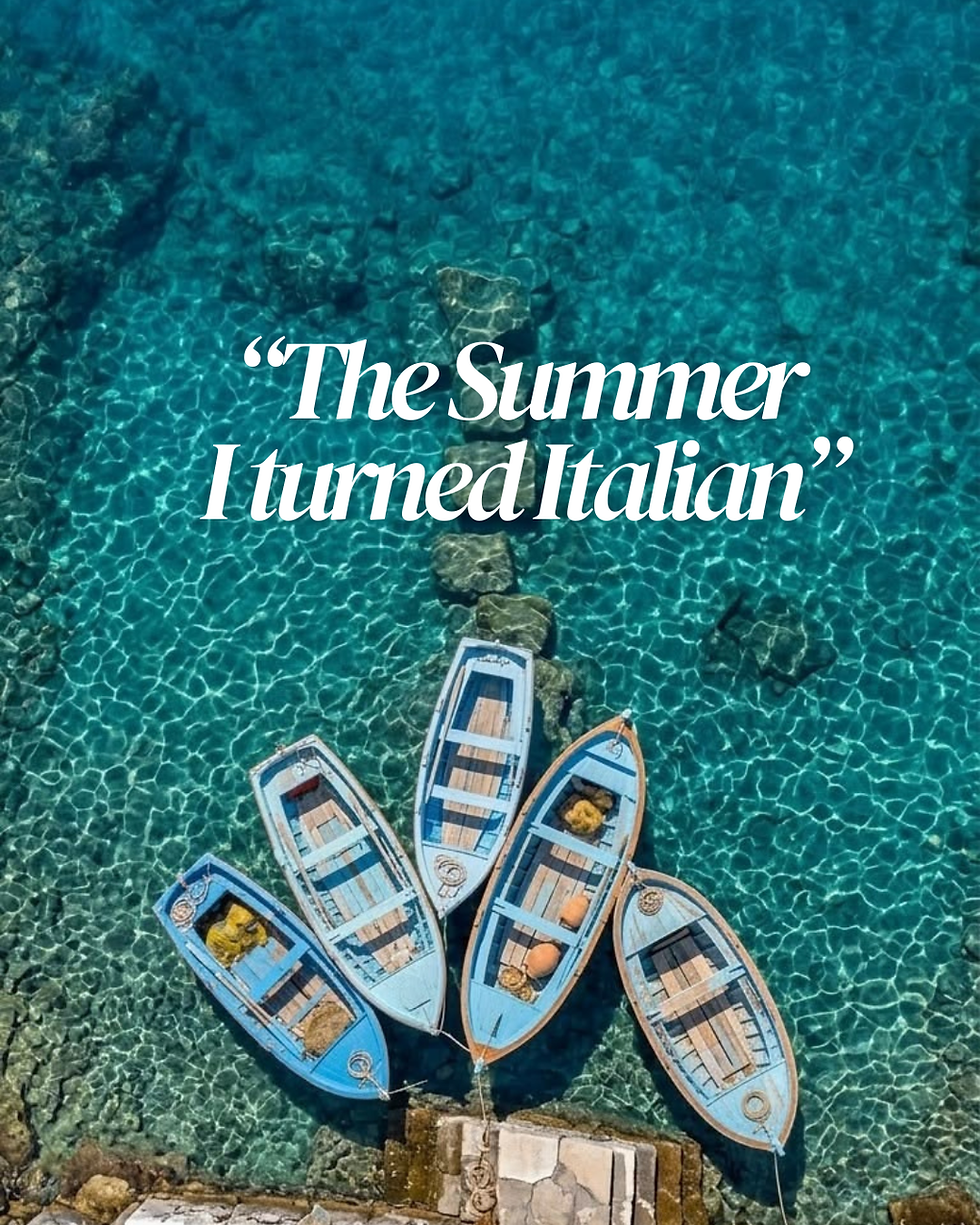 The Summer I turned Italian