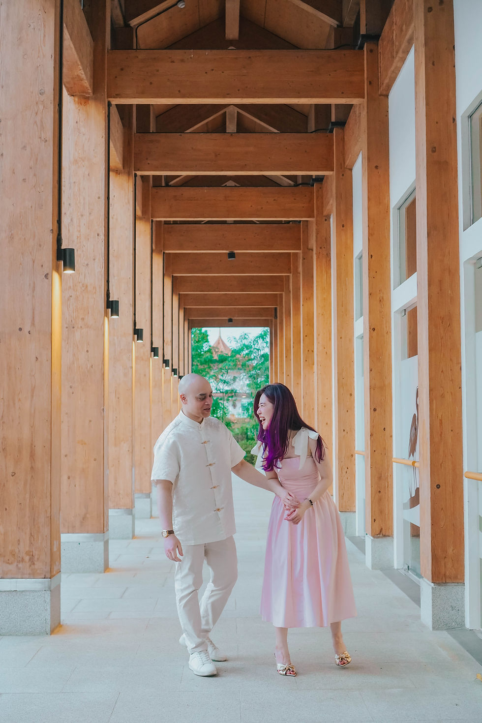 Traditional Chinese New Year atmosphere with festive décor, red accents, and nostalgic CNY styling