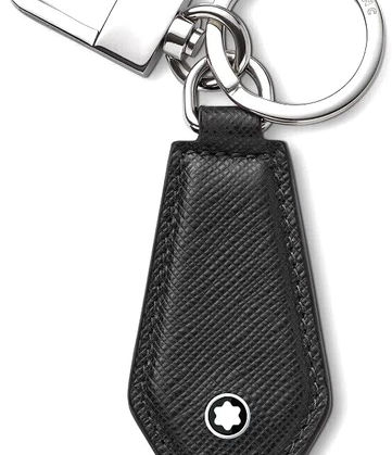 Montblanc MB Pan Key Fob Diamond Bk Keyring, Black, One Size