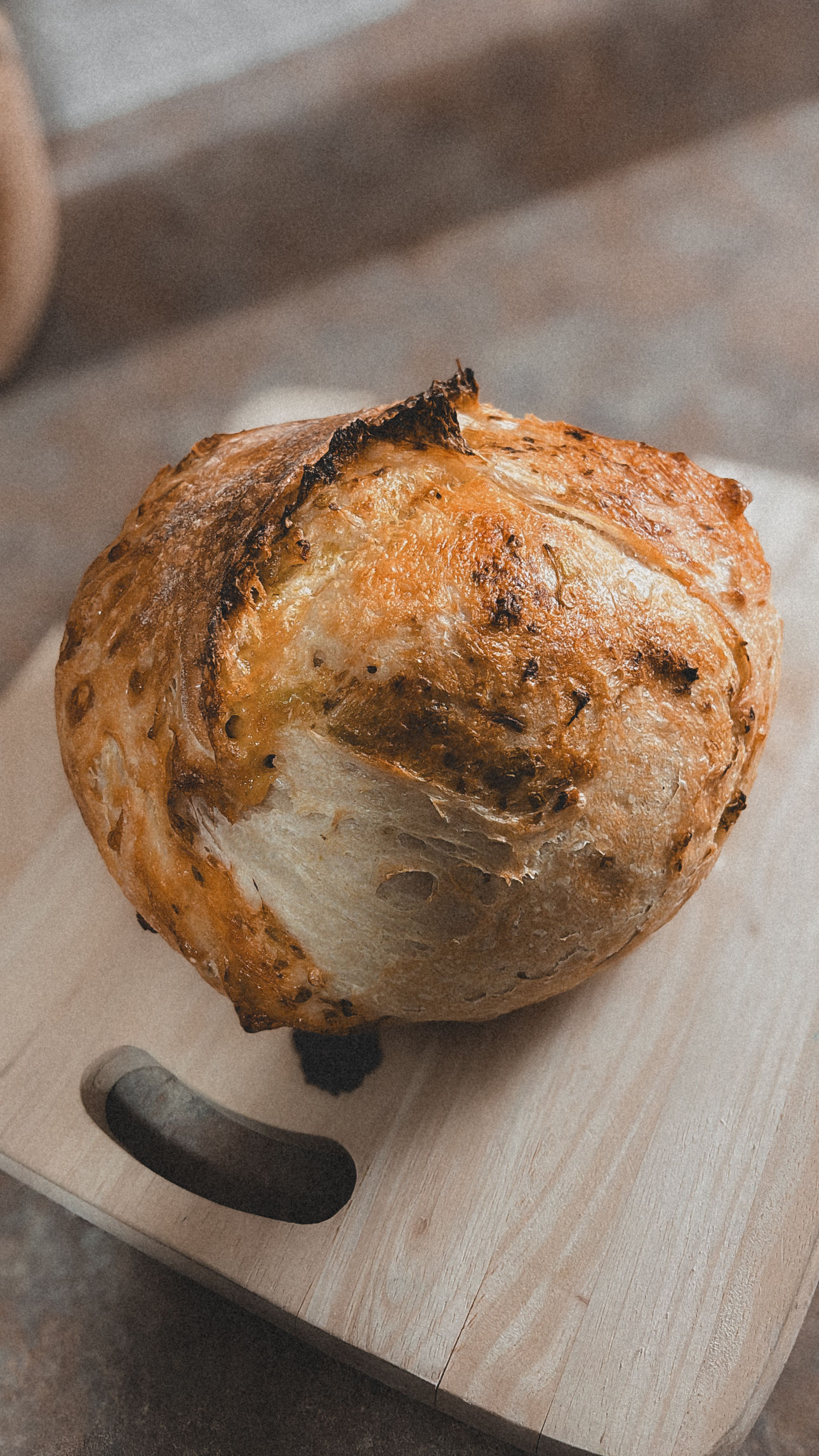 Green Chile & Cheddar Sourdough