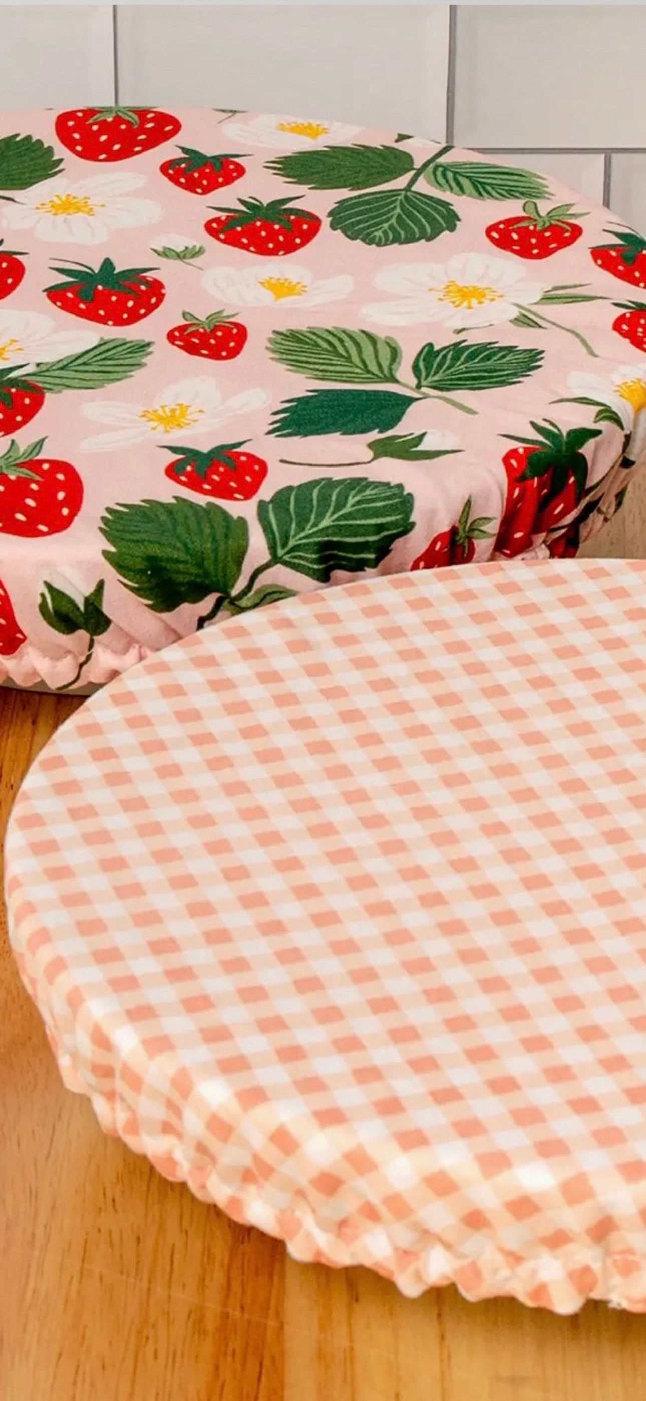 Strawberry Patch Bowl Cover Set